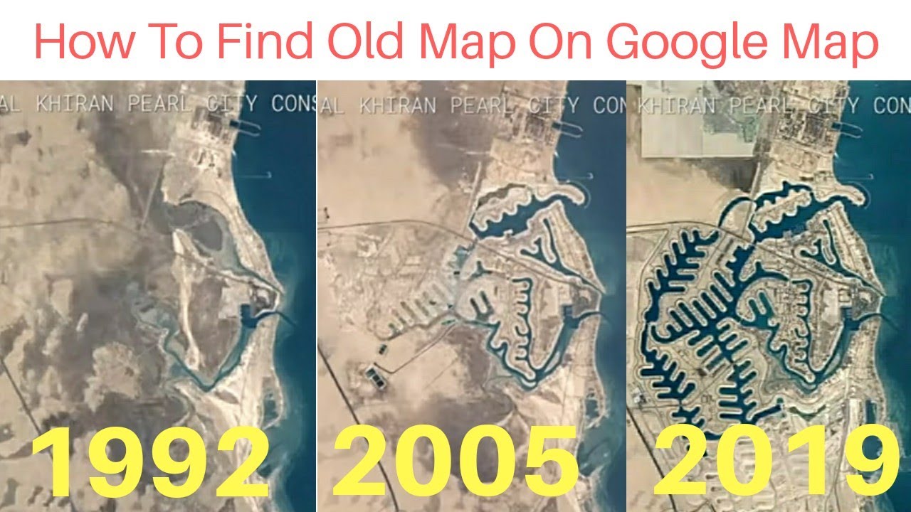 Google Earth Pro interface showing historical satellite imagery from 1999 to 2021