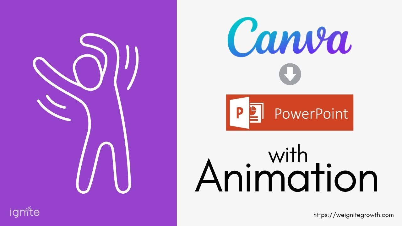 Video thumbnail showing how to download Canva presentation as PPT with animation