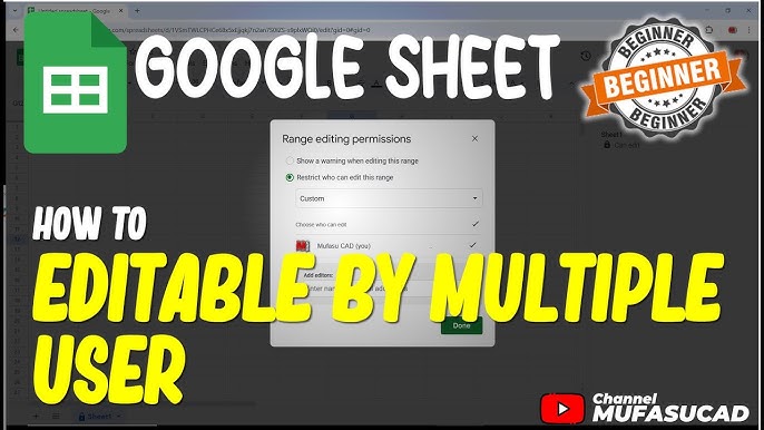 Troubleshooting multiple users in Google Sheets to ensure everyone has the correct edit access