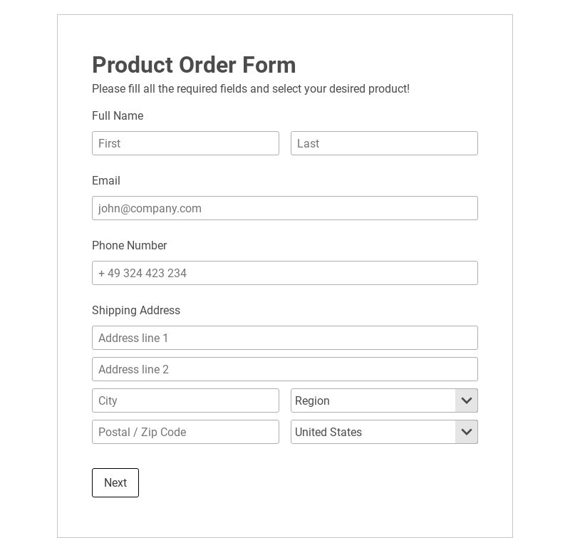 Professional Product Order Form Format: Templates and Design Tips