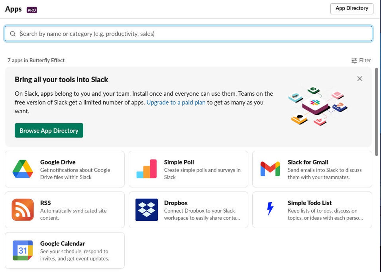 Slack interface showing Google Drive integration setup and file sharing