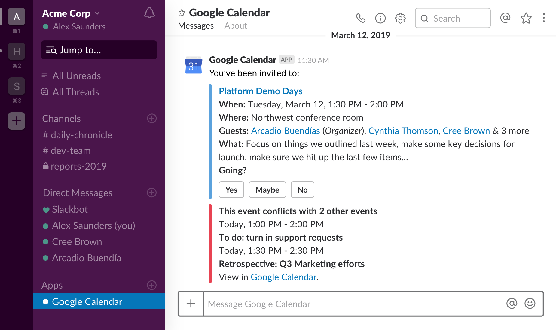 Gmail Google Drive Slack Integrations
