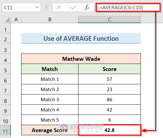 How to Average Scores in Math and Excel