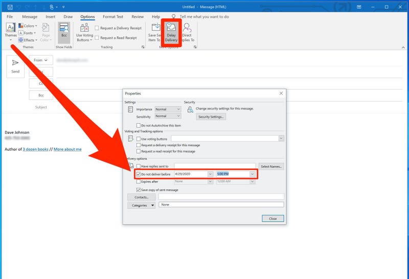 How to Schedule an Email in Outlook