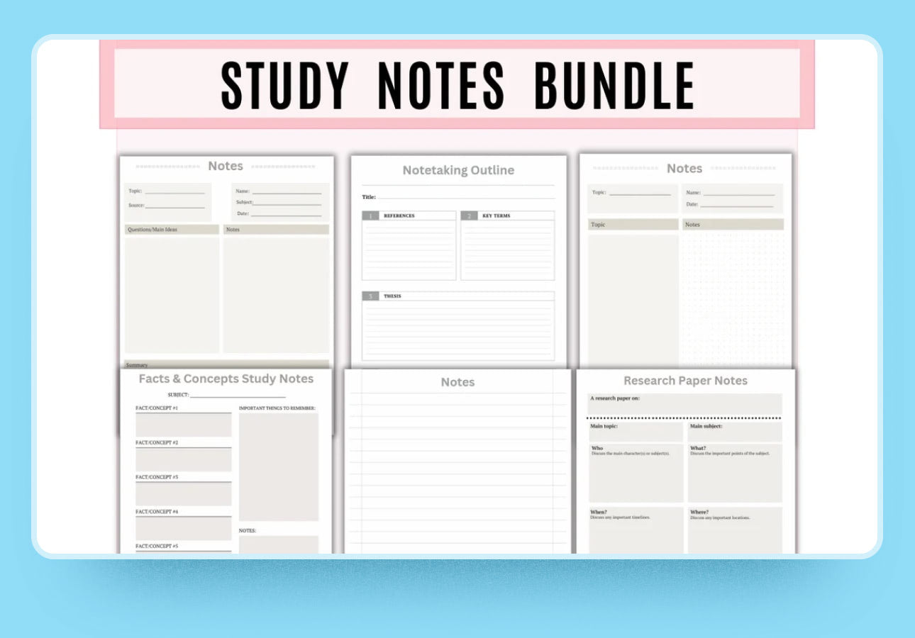25+ Top Note Taking Templates to Use