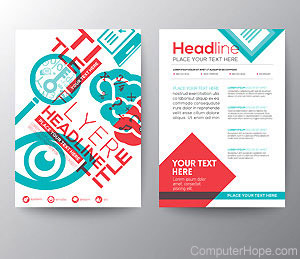 A visual graphic showing a generic template layout with placeholder blocks