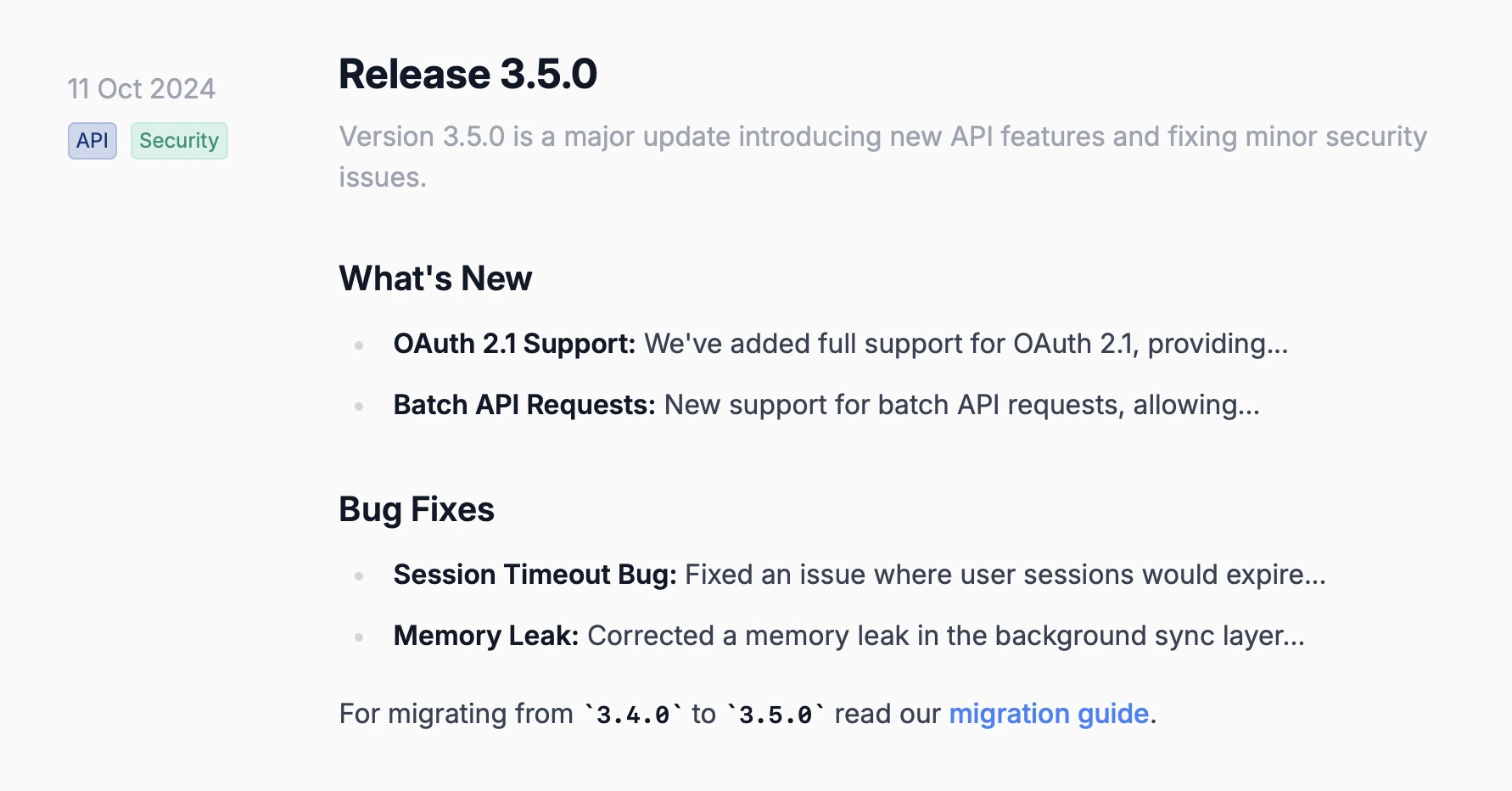 Release Notes Templates and AI Prompts