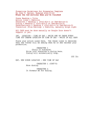 Script Templates for Google Docs