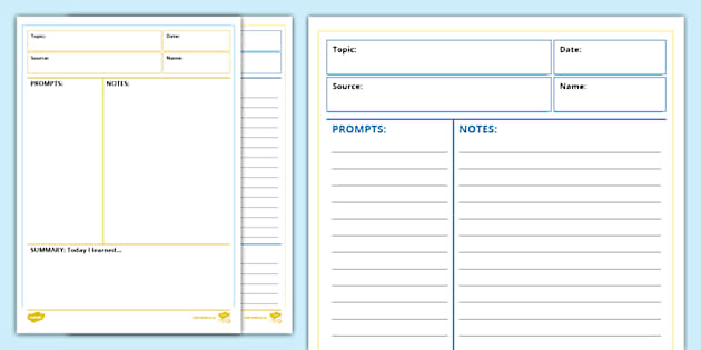 Free Note Taking Templates for 2026