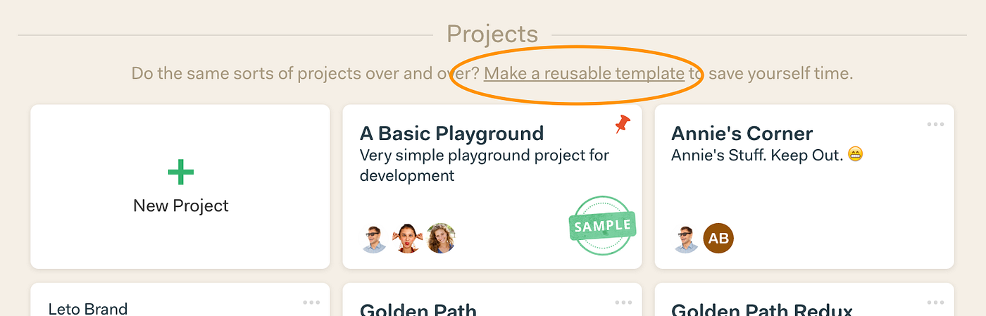 Master Basecamp Project Templates