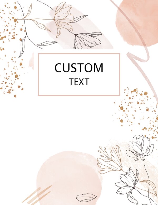 A Boho Floral editable planner binder cover template designed in Canva
