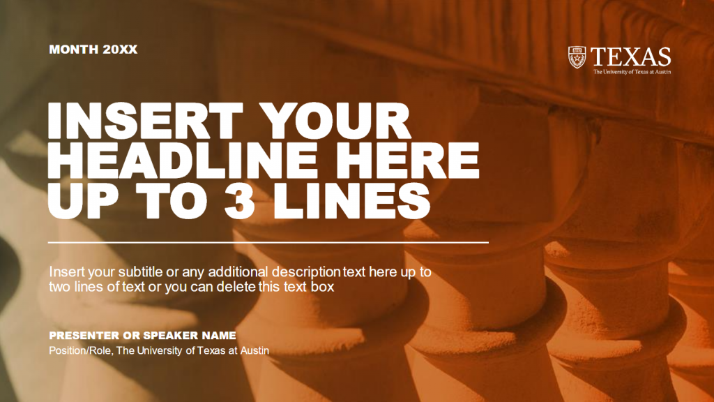 UT Austin Template Slides Download