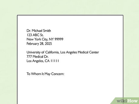 To Whom It May Concern Letter Templates