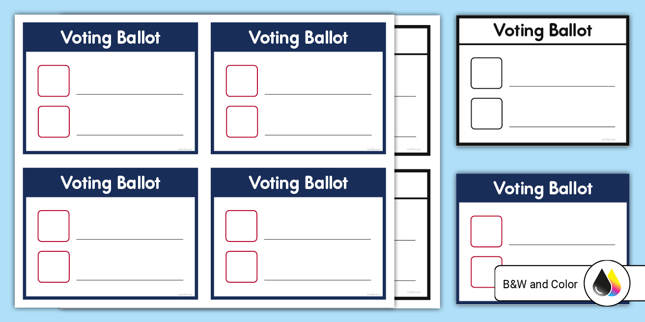 Editable Ballot Free Editable Voting Ballot Templates