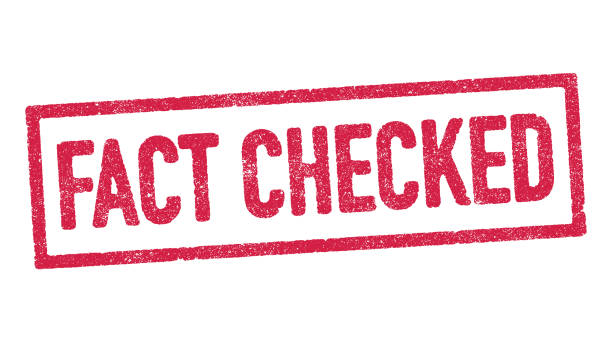 A generic red fact checked stamp graphic