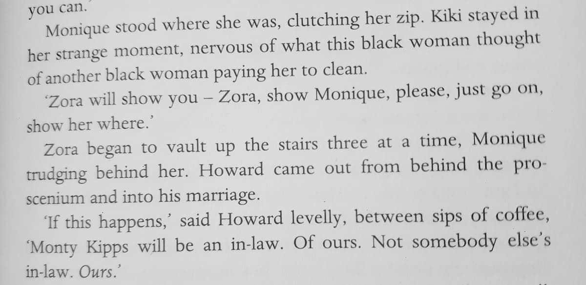 Example of dialogue formatting using quotation marks in a narrative setting