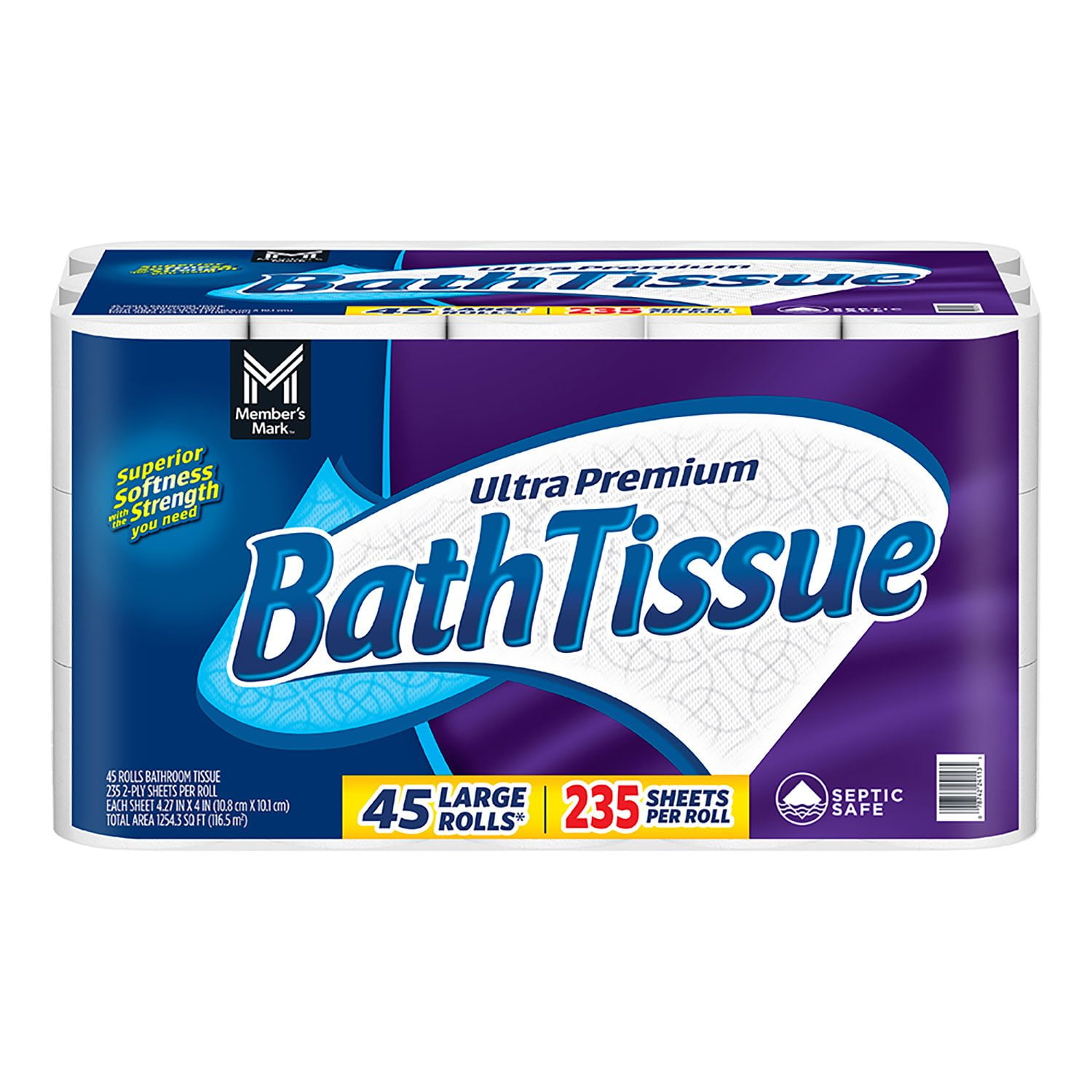 Member's Mark Ultra Premium Bath Tissue 45-roll pack