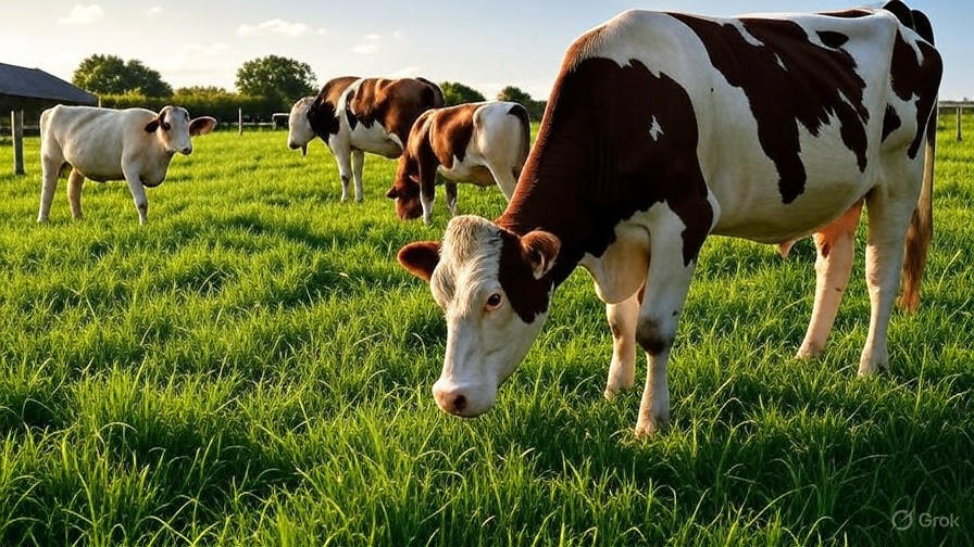 Dairy cows used for milk production in cheesemaking