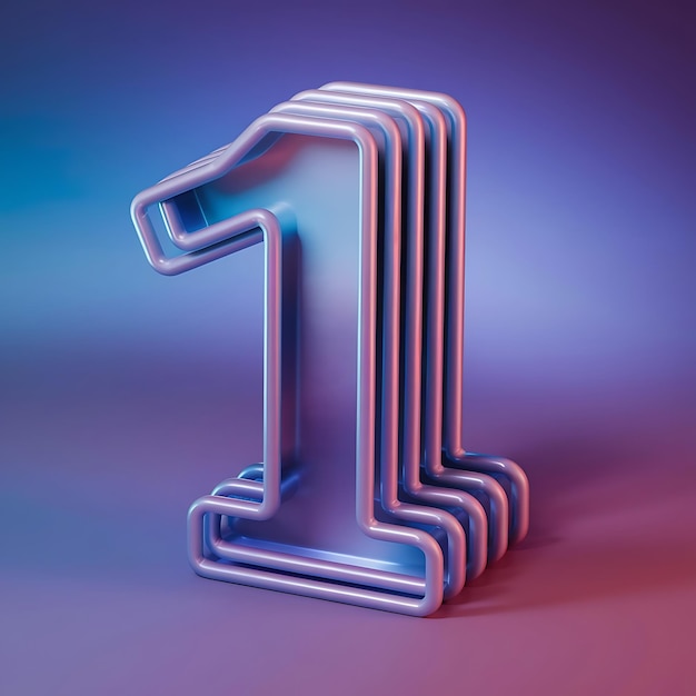 A stylized graphic representing a number 1 chart position for an AI artist