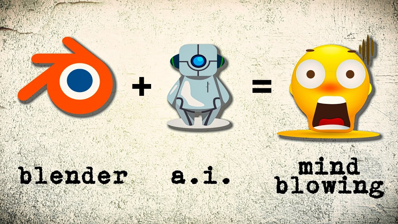 Blender interface showing AI generation tools and prompts