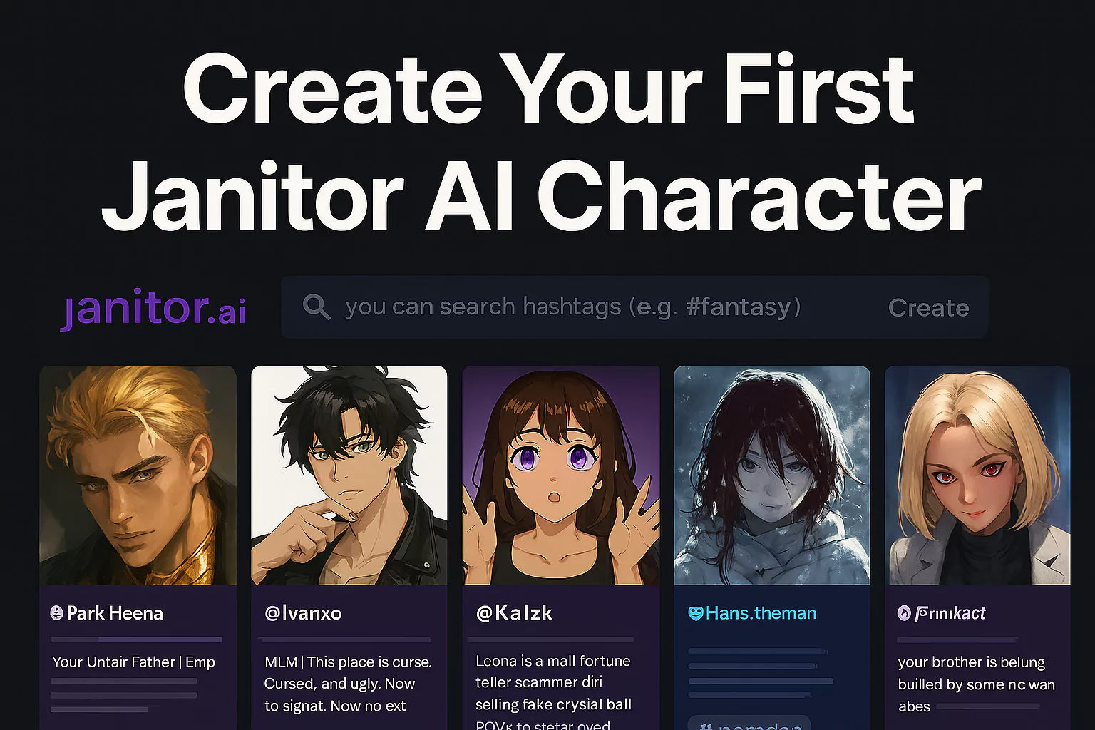 AI generated art representing character creation