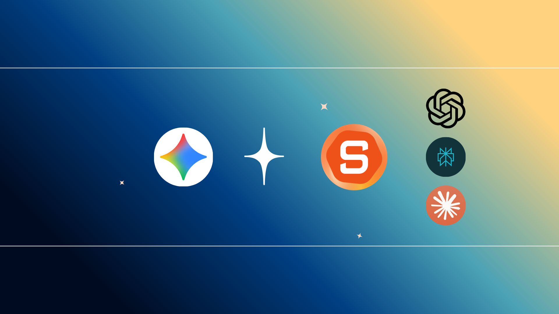 Visual representation of various AI alternatives to Gemini