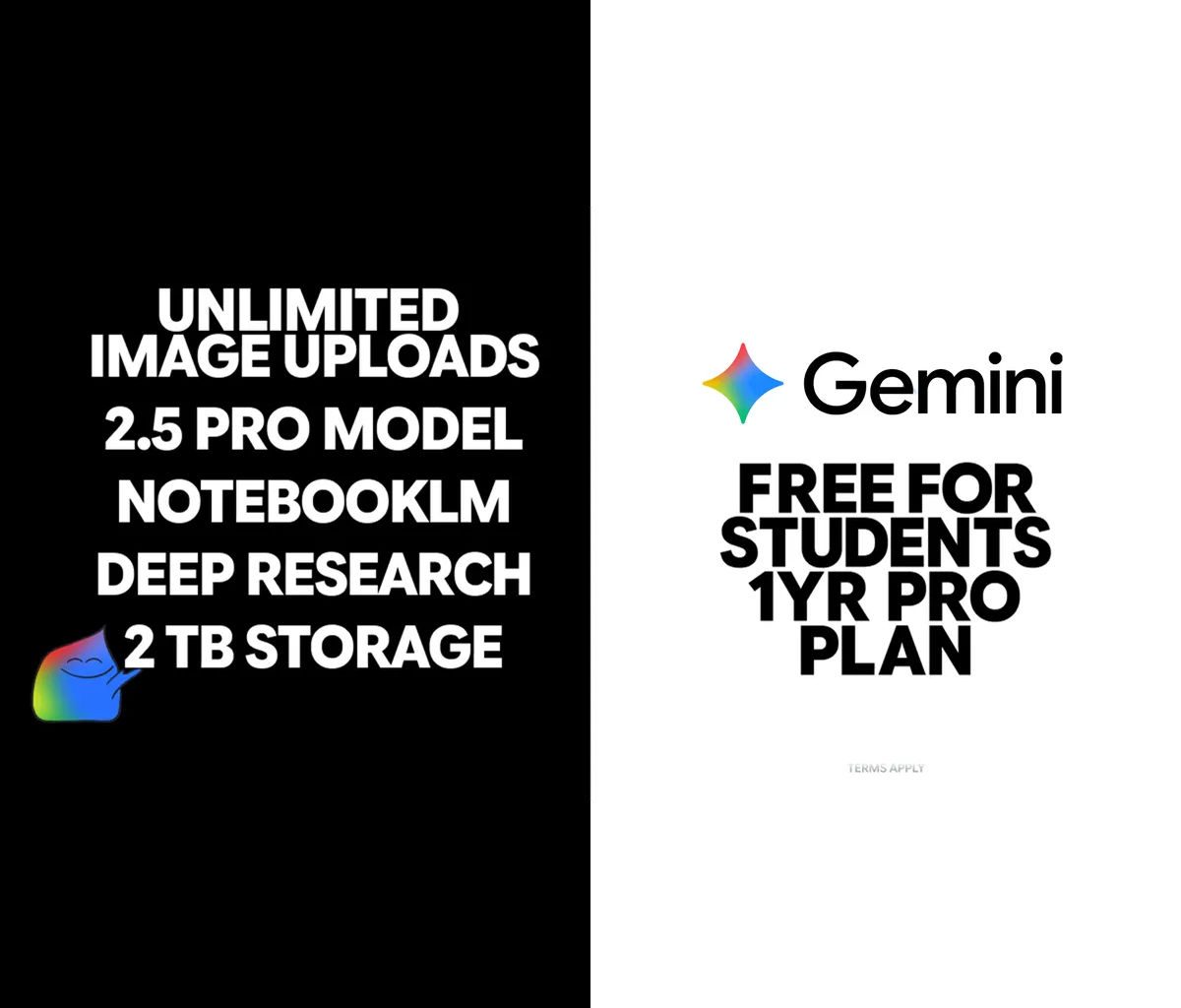 Claim Gemini Student 1 Year Free