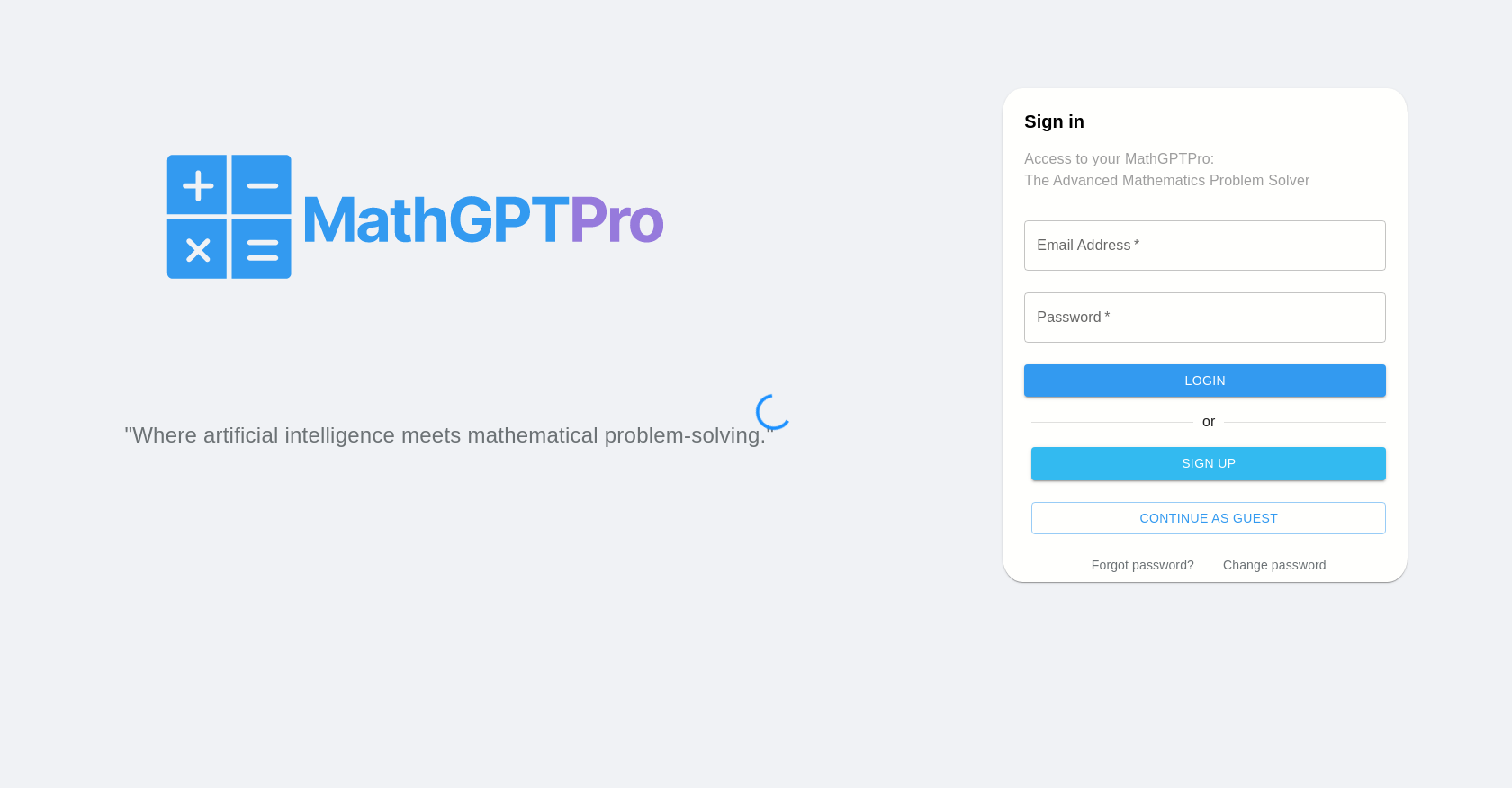 Desktop interface of MathGPTPro showing complex mathematical equations