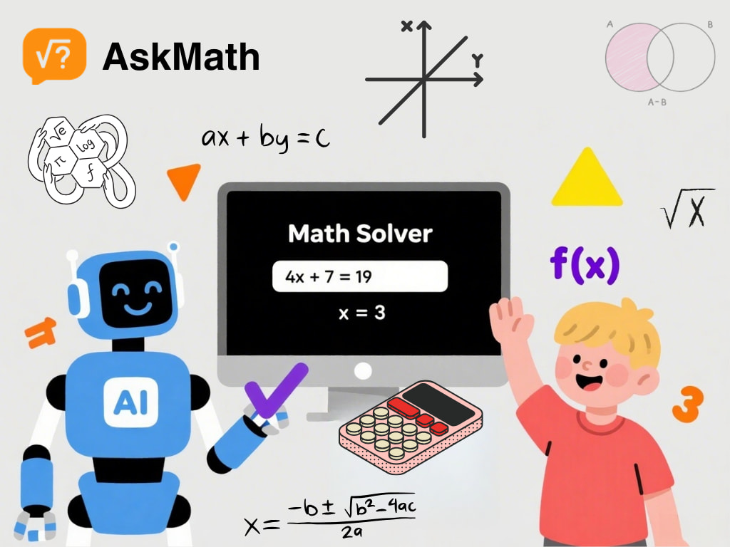 Screenshot of an AI math solver breaking down a complex calculus problem with highlighted rules