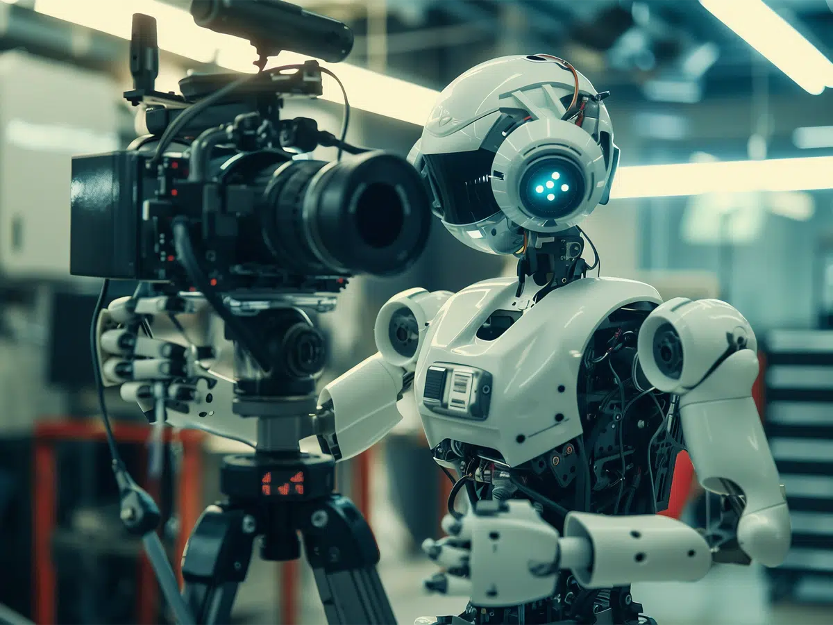 Infographic showing AI video processing scale