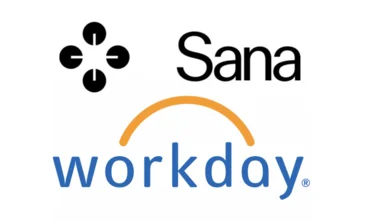 Workday and Sana Labs integration interface showing AI search capabilities
