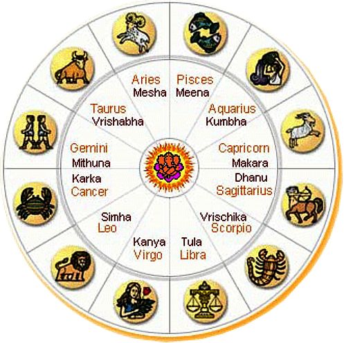 A traditional 12-house astrological chart used for calculating predictions