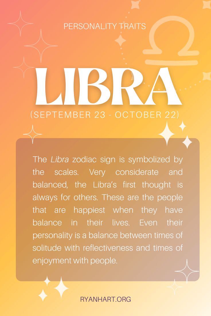 Visual representation of Libra personality traits and the concept of the social mirror