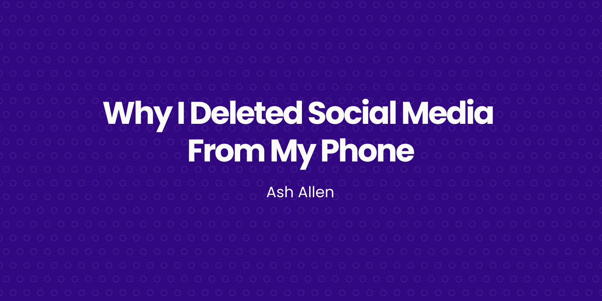 A graphic showing the transition from a cluttered social media screen to a clean phone interface