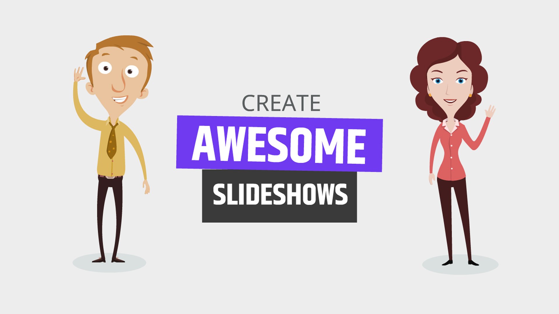 Animaker free slideshow video maker promotional graphic showing colorful templates