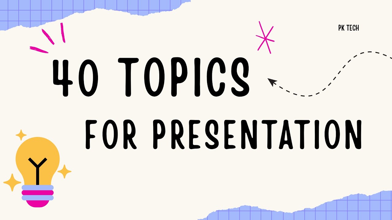 A slide showing top topics for a PPT presentation