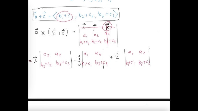 Cross Product Distributive Law Proof
