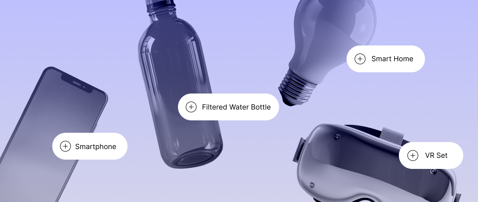 A digital mockup showing modern e-commerce product presentation and innovative digital design