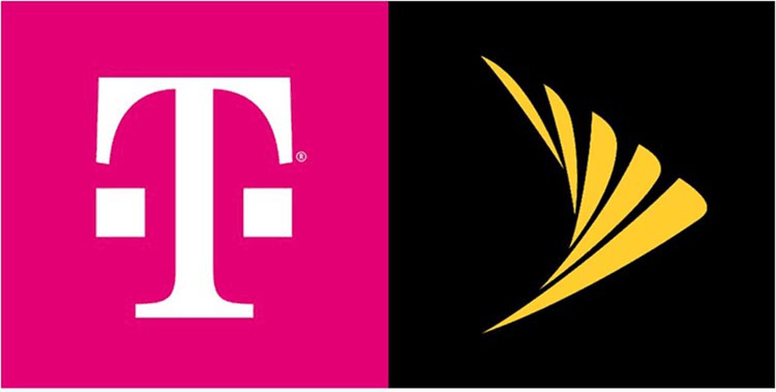 T-Mobile and Sprint logos side by side representing the merger