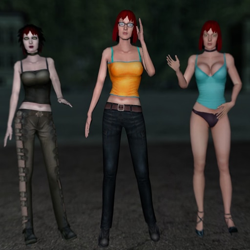 Heather Poe outfit variations in VTMB