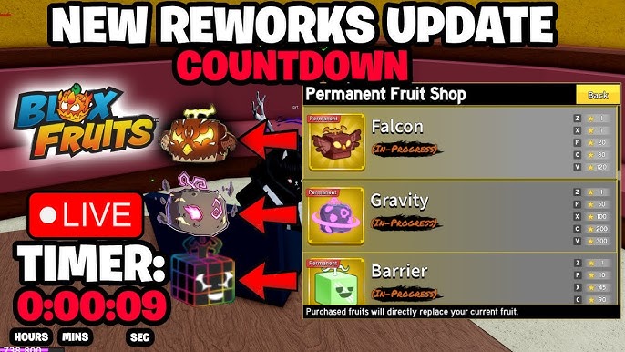 Blox Fruit Update Countdown & Tracker