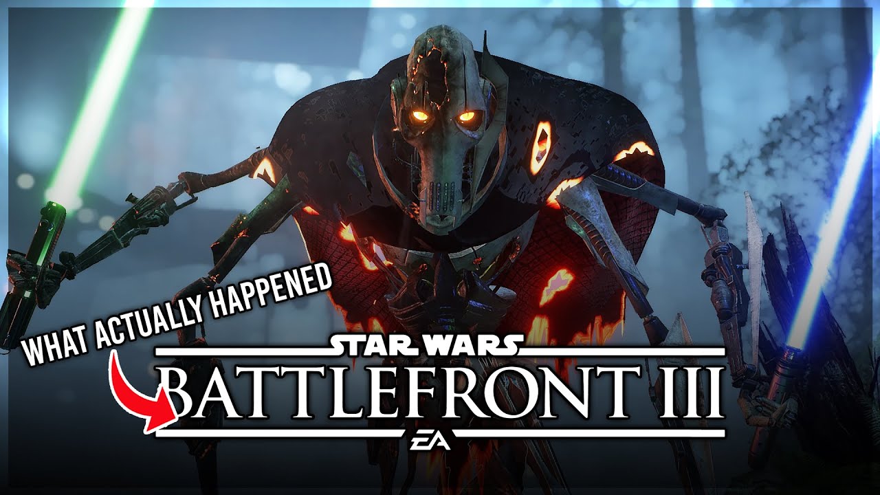 A visual representation discussing the truth about the cancelled Star Wars Battlefront 3 projects