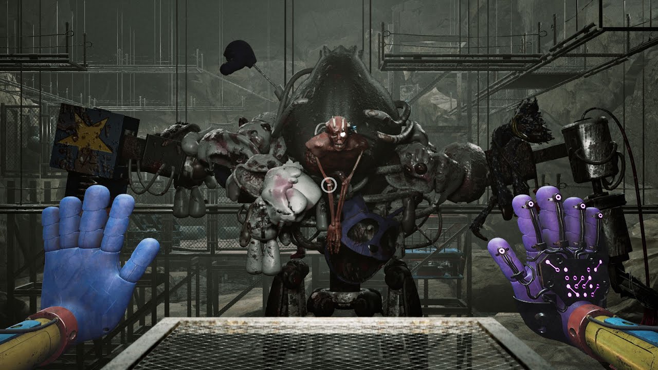 The chaotic ending sequence of Poppy Playtime Chapter 4