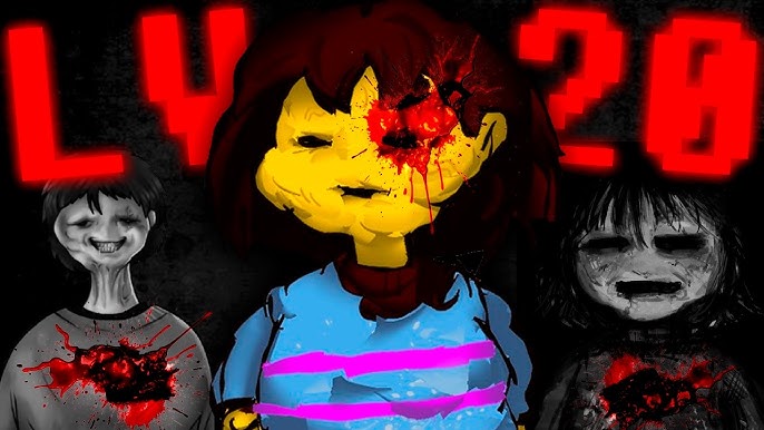 Side by side comparison of Undertale theories regarding Frisk at Level 20