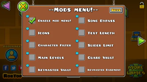 Gdh Mod Menu Top Geometry Dash Mod Menus 2.2