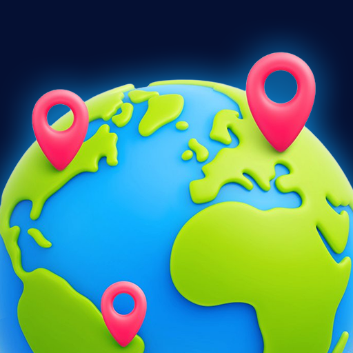 Globle game interface showing the 3D globe and color-coded country guesses