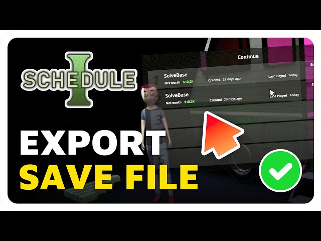 Schedule 1 save file location shown in Windows File Explorer