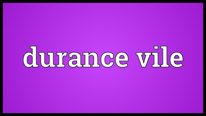 Video thumbnail explaining the meaning of durance vile